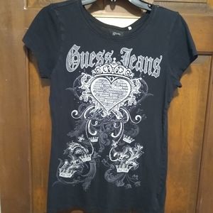 Ladies Guess embellished tee shirt